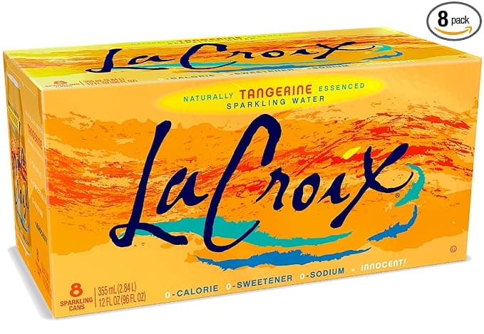 LaCroix Sparkling Water, Tangerine, 12 Fl Oz (pack of 8)