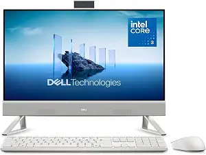 Dell 23.8" All-in-One Desktop, FHD, Intel Core 3 100U, Windows 11 Home