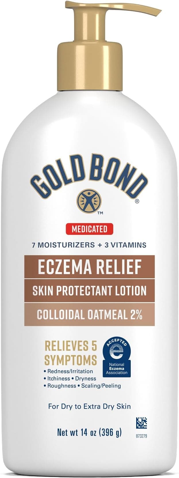 Gold Bond Medicated Extra Strength Body Lotion, 14 oz., Moisturizes, Relieves &amp; Soothes, Skin Moisturizer