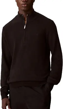 Calvin Klein Men's Wool Blend Quarter Zip Sweater