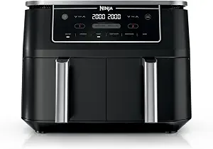 Ninja Foodi Air Fryer, 10 Qt DualZone, 6-in-1, Black, DZ302