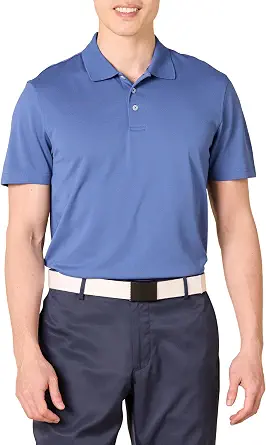 Amazon Essentials Men's Moisture Wicking Golf Polo Shirt, Short Sleeve, Slim-Fit, Quick-Dry
