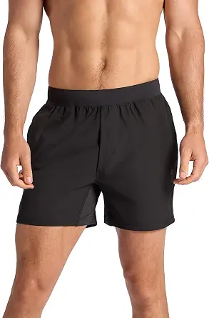Gaiam Men's Upside 5” Short, Standard Fit, Stretch Lightweight Material, Moisture-Wicking