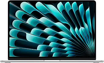 Apple 2026 MacBook Air 15-inch Laptop with M5 chip: Built for AI, 15.3-inch Liquid Retina Display, 16GB Unified Memory, 512GB SSD, 12MP Center Stage Camera, Touch ID, Wi-Fi 7; Silver