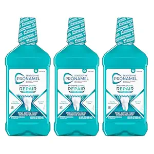 Sensodyne Pronamel Intensive Enamel Repair Alcohol-Free Mouthwash to Help Actively Repair Enamel and Protect Against Cavities, Extra Fresh, 16.9 fl oz (3 Pack)