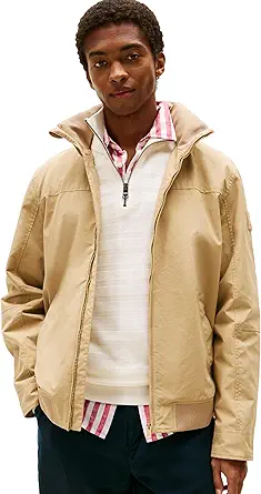 Tommy Hilfiger Men's Lightweight Waterproof Regatta Bomber Jacket