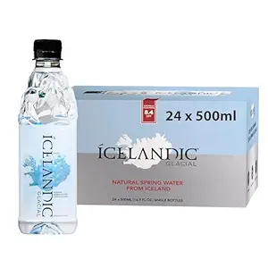 Icelandic Glacial Natural Spring Alkaline Water, 16.9 Fl Oz (Pack of 24)