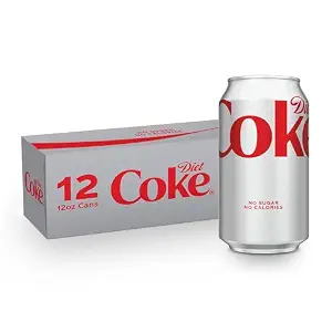 Diet Coke Soda Soft Drinks, 12 fl oz Fridge Pack Cans, 12 Pack - Cola Flavored Diet Soda Soft Drinks