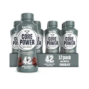 Core Power Elite High Protein Shake, Chocolate, 42g Bottle, 14oz, 12 Pack