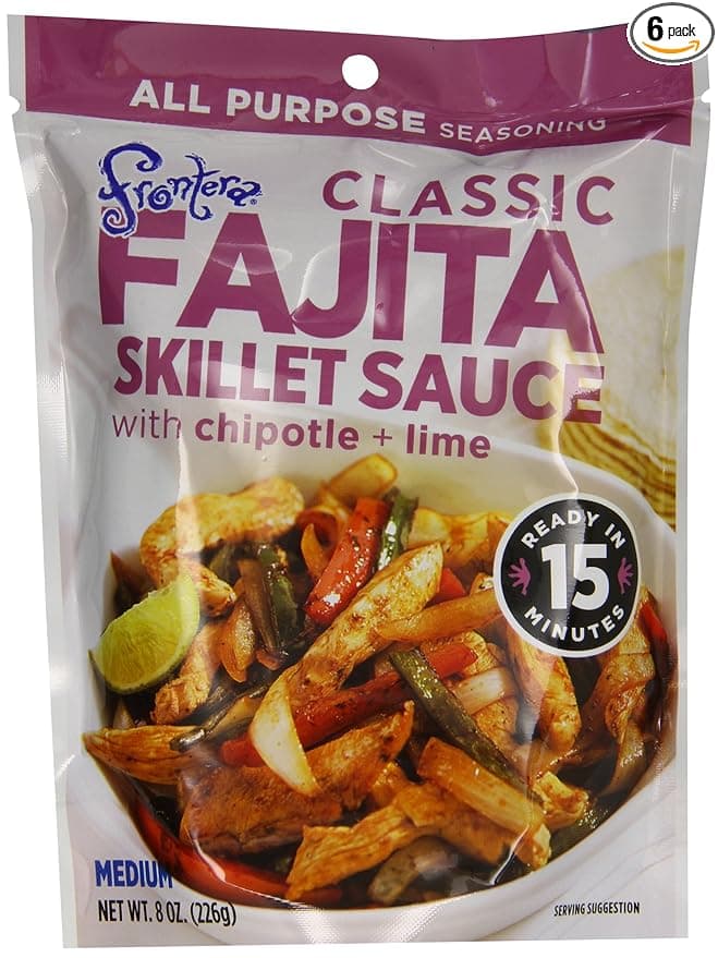 Frontera Foods Fajita Skillet Sauce, Classic, 8 Ounce (Pack of 6)