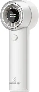 Ultra-Light 95g Pocket Handheld Fan, Up to 20H Runtime 3000mAh, Turbo Fan