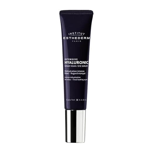 Institut Esthederm Intensive Hyaluronic Eye Contour Serum, Aging Eye Serum for Wrinkles, Fine Lines and Dehydrated Skin