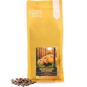 Stone Creek Coffee Light Roast Whole Bean Coffee – 2 LB (Pack of 1) – Smooth Specialty Fresh Roasted Coffee Beans with Juicy and Citrus Tasting Notes, Boneshaker Colombia