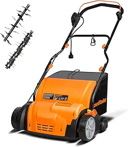 LawnMaster GV1314 Electric 15” 13 Amp Dethatcher and Scarifier