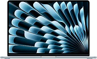 Apple 2026 MacBook Air 15-inch Laptop with M5 chip: Built for AI, 15.3-inch Liquid Retina Display, 16GB Unified Memory, 512GB SSD, 12MP Center Stage Camera, Touch ID, Wi-Fi 7; Sky Blue