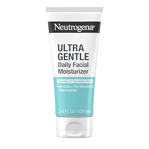 Neutrogena Fragrance Free Daily Facial Moisturizer, Face & Neck Moisturizer for Sensitive Skin with Vitamin B3, Pro-Vitamin B5 & Vitamin E Supports Skin's Dynamic Barrier, 3.4 fl. oz