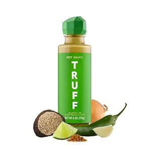 TRUFF Jalapeño Lime Hot Sauce, Gourmet Hot Sauce with Black Winter Truffles, Green Jalapeño Peppers, Black Truffle Oil, Unique Flavor Experience in a Bottle, 6 oz.