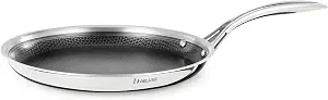 DELUXE 12" Hybrid Ceramic Nonstick Griddle Pan, BBQ,for Daily Cooking | Breakfast,Stay-Cool Handle,Dishwasher&Oven Safe,Induction-Ready,PFOA Free Compatible with All Cooktops