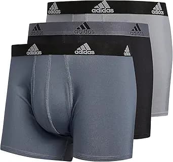 adidas Men's Stretch Cotton Boxer Brief Underwear (3-Pack) -2020
