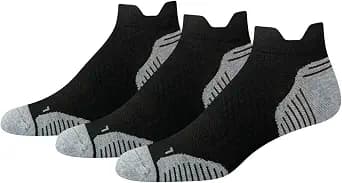 Amazon Essentials Men's Athletic Performance Low Cut Running Socks, Cushioned with Tab Back, 3 Pairs