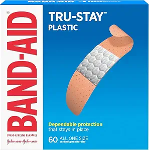 Wholesale CASE of 25 - Johnson Band-Aid Plastic Bandages-Adhesive Bandages, Plastic, 3/4, All One Size, 60/BX