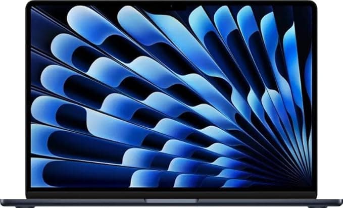 2024 Apple MacBook Air with Apple M3 Chip (13-inch, 24GB RAM, 512GB SSD Storage) (QWERTY English) Midnight (Renewed)