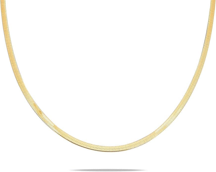 Milan Chiva 14K Gold Plated Necklace for women, Dainty Trendy Non Tarnish Pendant Charm Necklaces Fashion Jewelry for Women Waterproof