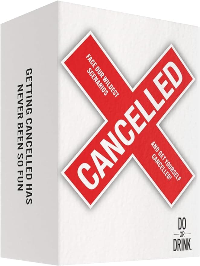 Do or Drink Cancelled - Hilarious Party Games for Adults - 350 Cards to Expose Your Friends, Perfect for College, Couples, Bachelorette Parties, Game Nights - Roast Your Friends with This Adult Game