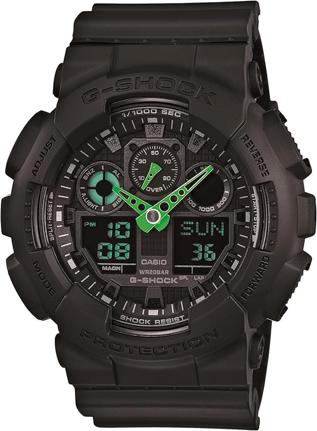 Casio Men&#x27;s GA-100 XL Series G-Shock Quartz 200M WR Shock Resistant Watch