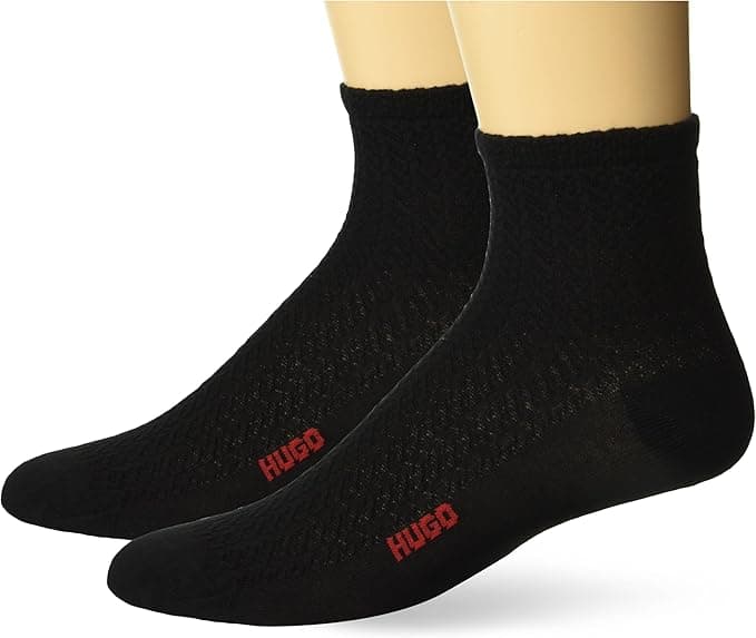 HUGO Men&#x27;s Cable Braid Socks (2-Pack)