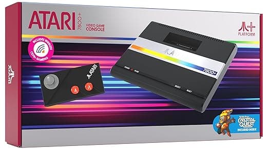 Official Atari 7800+ Console &amp; Wireless Controller - HDMI Output