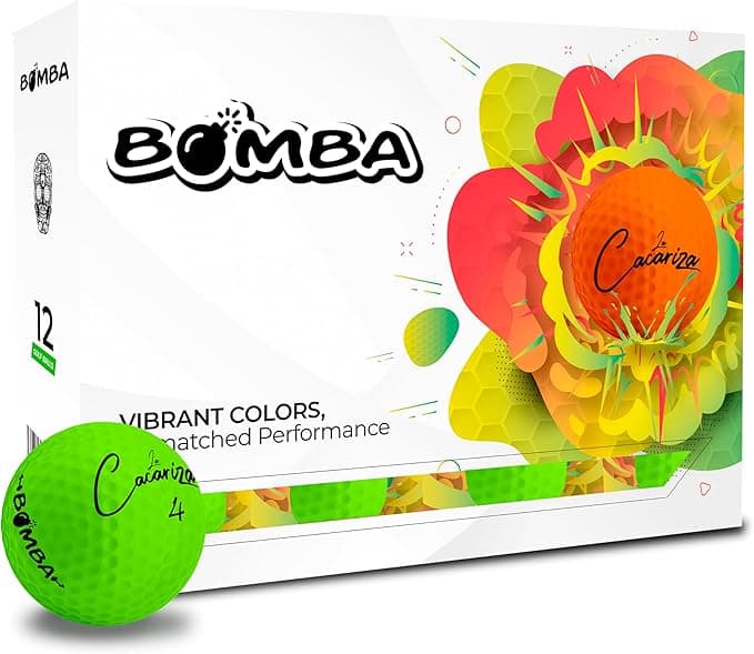 Bomba Golf Balls | Pack of 12 | Vibrant Colors | Unmatched Performance​ | The Mexican Golf Ball