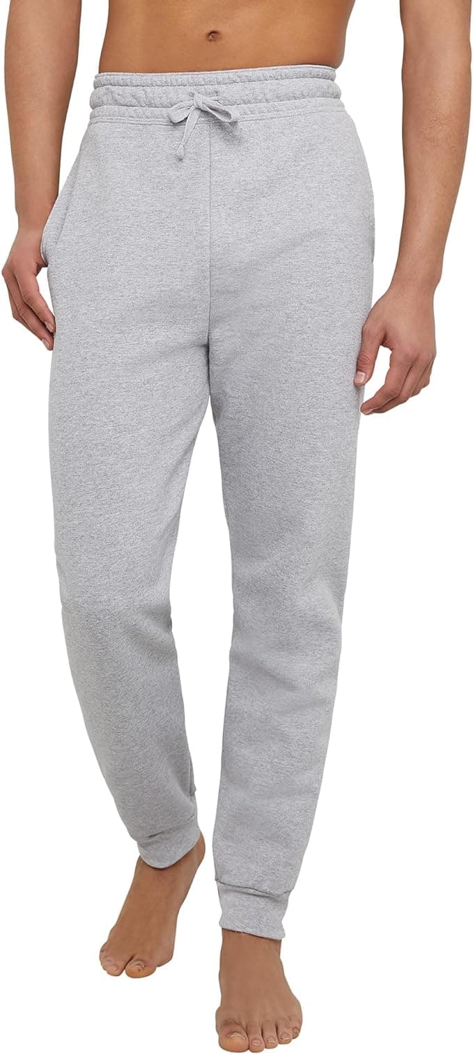 Hanes Mens Joggers, EcoSmart Fleece Sweatpants for Men, Men&#x27;s Lounge Pants, 30.5&quot;