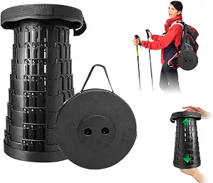 Collapsible Stool Portable Foldable Chair – Rotatable Retractable ...
